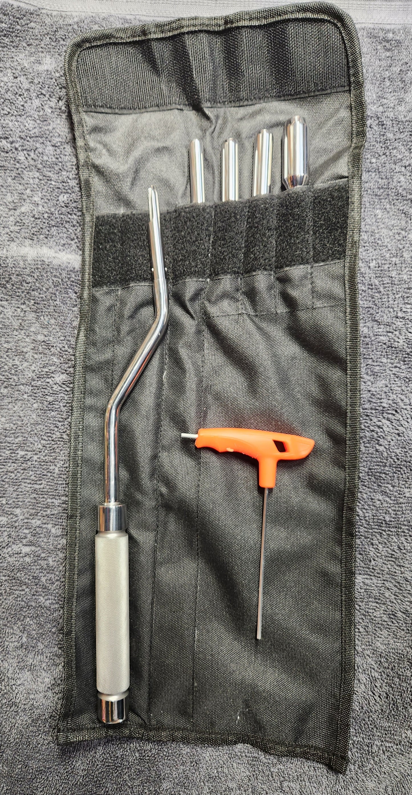 12 Inch Long Offset Wolf Tooth Elevator Set with 5 replaceable heads