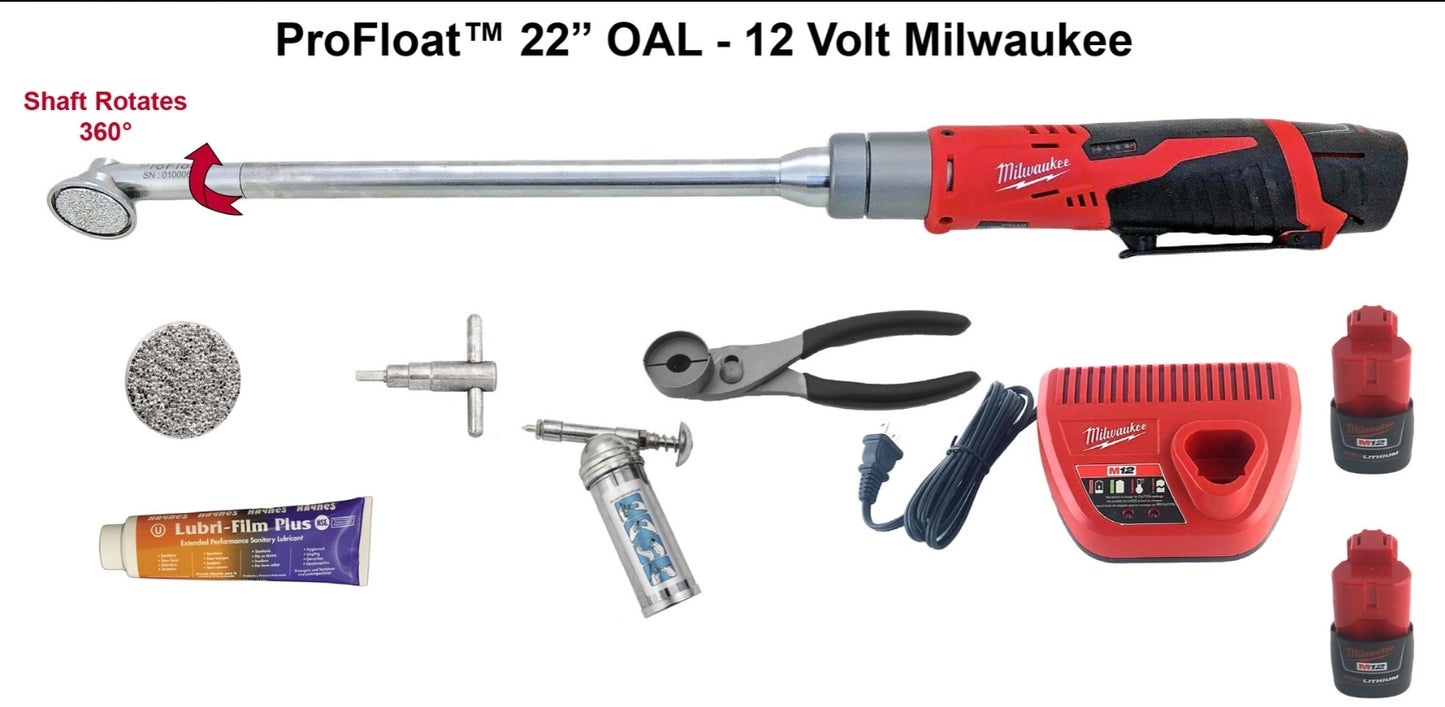 19" ProFloat 12 Volt Milwaukee Float Kit